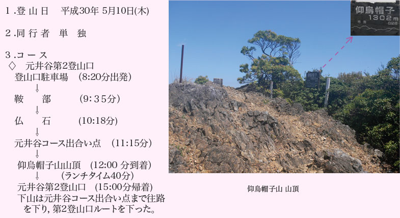 仰烏帽子山