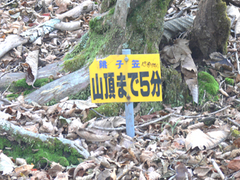 山頂迄５分